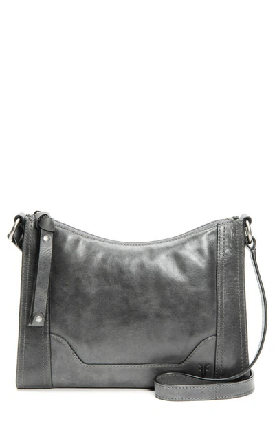 Shop Frye Melissa Leather Crossbody Bag In Carbon