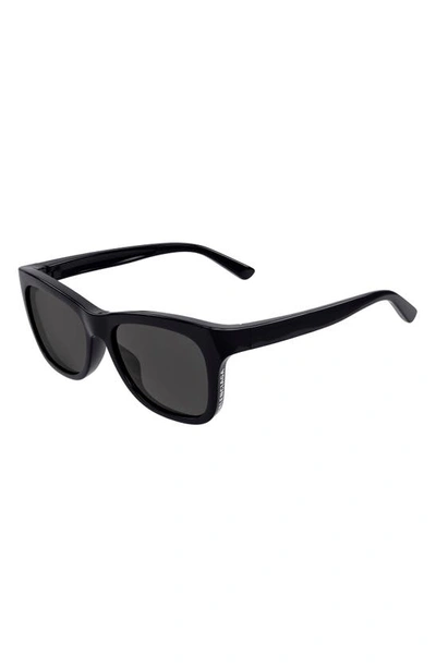 Shop Balenciaga 55mm Square Sunglasses In Black/ Grey