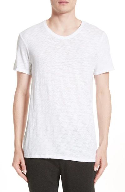 Shop Atm Anthony Thomas Melillo Slub Crewneck T-shirt In White