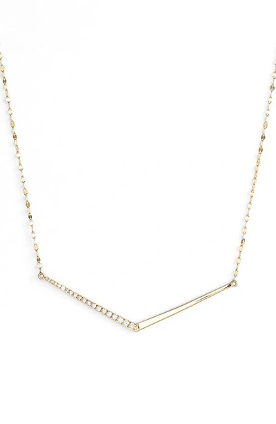 Shop Lana Jewelry 'mirage' Edge Diamond Pendant Necklace In Yellow Gold