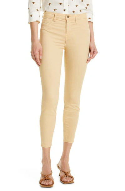 Shop L Agence Margot Crop Skinny Jeans In Camel