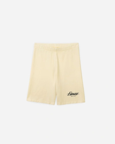 Shop Sporty And Rich 80s Fitness Biker Shorts In Brown