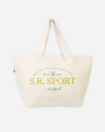 Shop Sporty And Rich Wimbledon Tote Bag In Brown