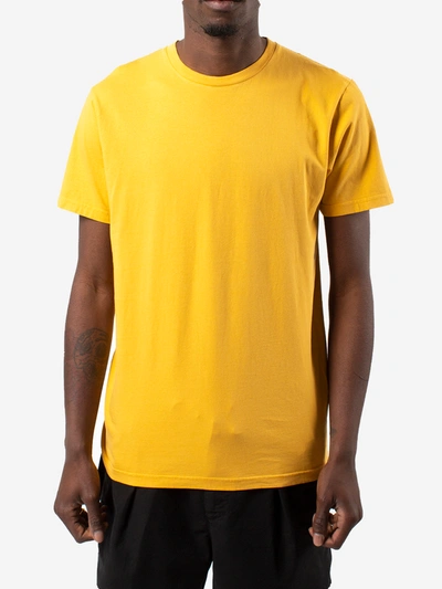 Shop Colorful Standard Cotton T-shirt In Giallo