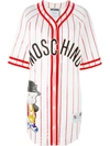 MOSCHINO Looney Tunes Baseball Shirt Dress,DV04525427