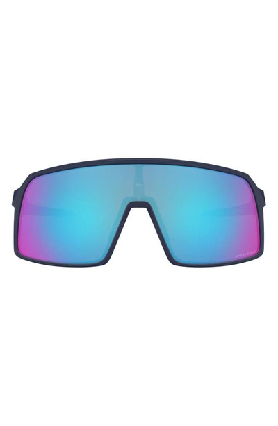 Shop Oakley Sutro 137mm Prizm™ Shield Sunglasses In Matte Navy