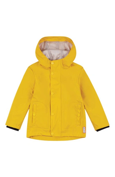 Shop Hunter Original Rubberized Waterproof Hooded Raincoat In Yellow