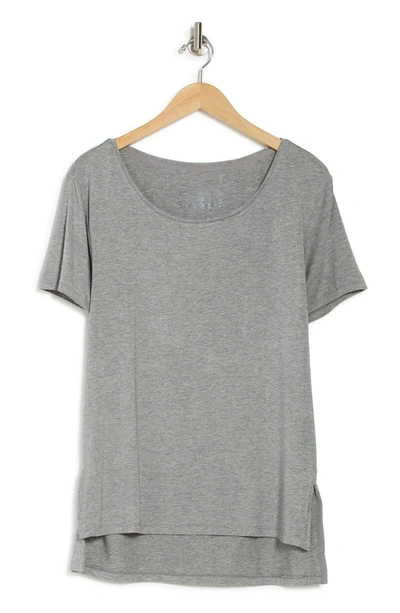 Shop French Connection Heather Modal T-shirt In Light Grey Heather