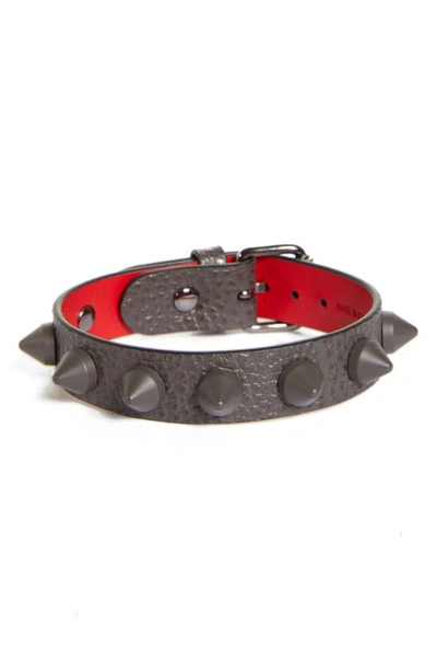 CHRISTIAN LOUBOUTIN LOUBILINK STUDDED LEATHER BRACELET 3215003
