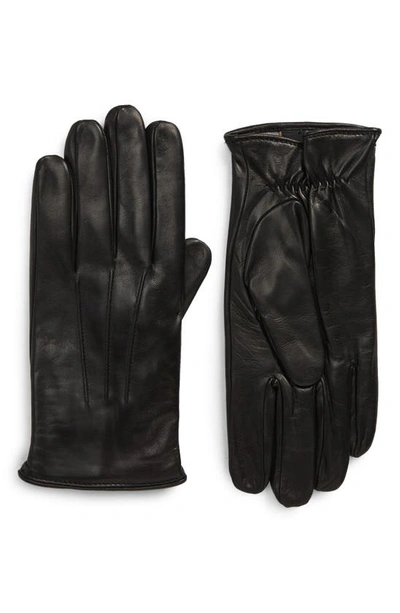 Shop Suitsupply Leather Gloves In Black
