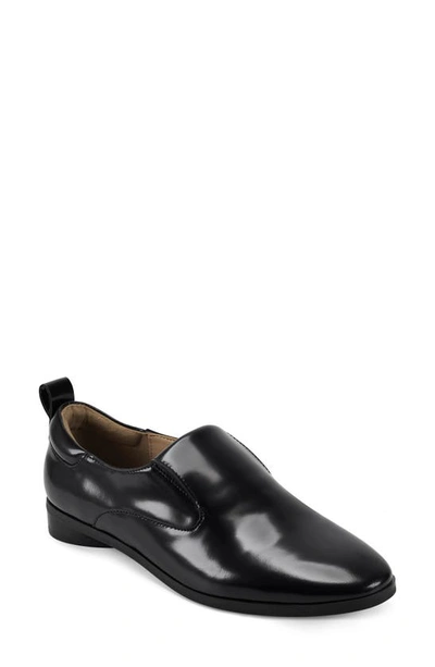 Shop Aerosoles Sutton Loafer In Black Leather