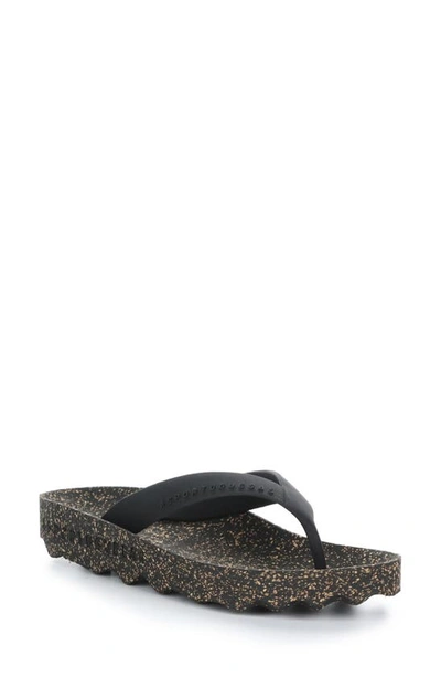 Shop Asportuguesas By Fly London Feel Flip Flop In Black Rubber