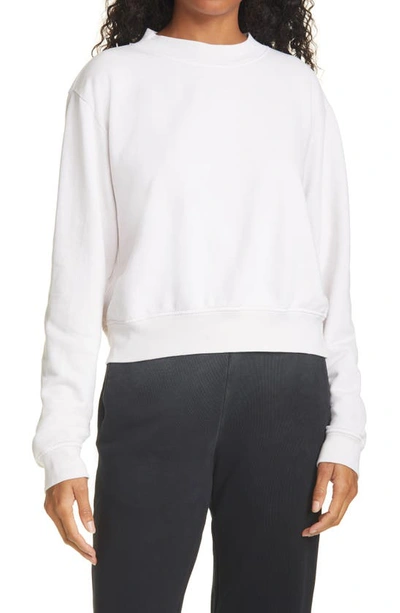 Shop Cotton Citizen Milan Tie Dye Crop Sweatshirt In Pearl
