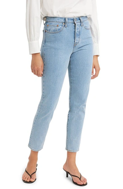 Shop Levi's Wedgie Icon Fit High Waist Ankle Jeans In Tango Talks Clean Hem