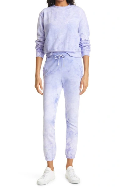 Shop Cotton Citizen Milan Sweatpants In Lilac Crystal