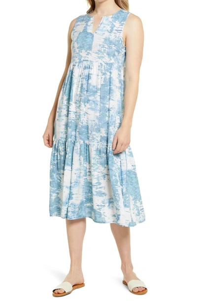 Shop Beachlunchlounge Ireana Tiered Ruffle Midi Dress In Embrace