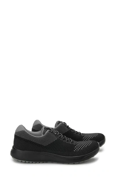 Shop Traq By Alegria Goalz Sneaker In Black Fabric