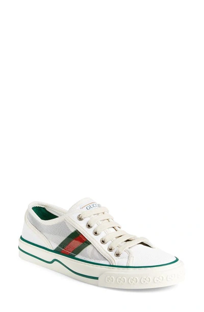 Shop Gucci Tennis 1977 V Low Top Sneaker In White/ Green