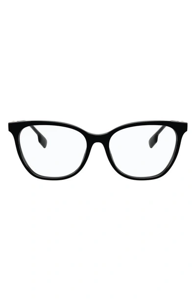 Shop Burberry 53mm Square Optical Glasses In Black