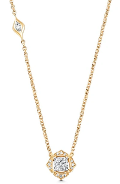 Shop Sara Weinstock Leela Diamond Pendant Necklace In 18k Yg
