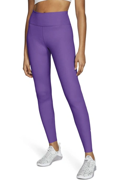 Nike One Luxe Tights In Amethyst/smoke/clear