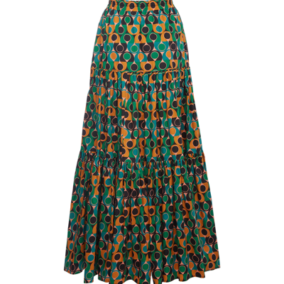 Shop La Doublej Big Skirt In Gumball Verde