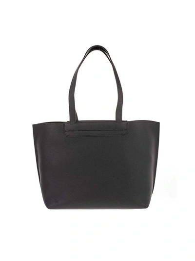 Shop Tod's Medium Shopper Bag In Black