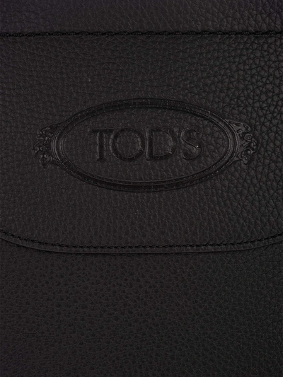 Shop Tod's Medium Shopper Bag In Black