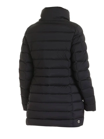 Shop Colmar Expert Down Jacket In Black With Logo Patch