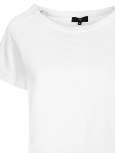 Shop Fay Short-sleeves Sweatshirt In White