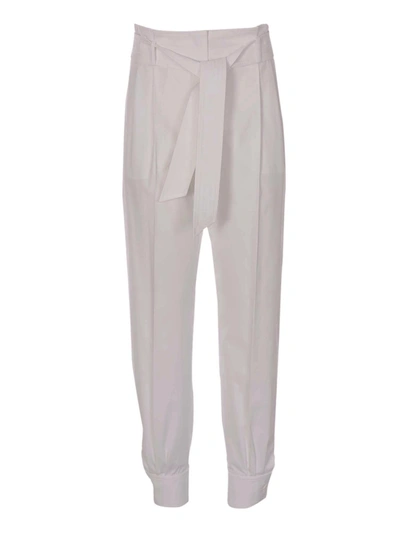 Shop Max Mara Eburnea Trousers In White