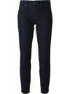 Tory Burch Stacey Cropped Flared Pants In Navy Sea