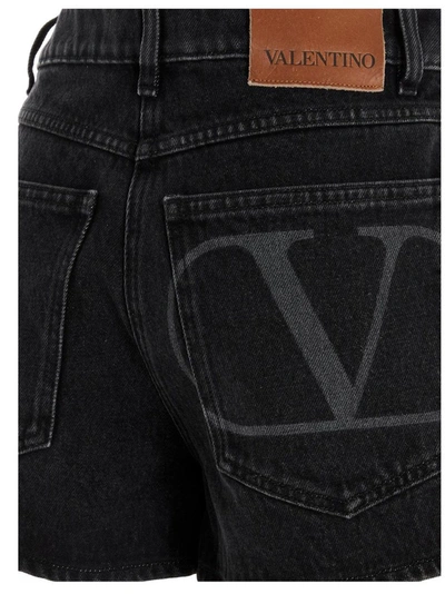 Shop Valentino Women's Black Cotton Shorts