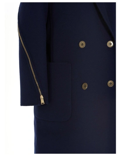 Shop Fendi Women's Blue Outerwear Jacket