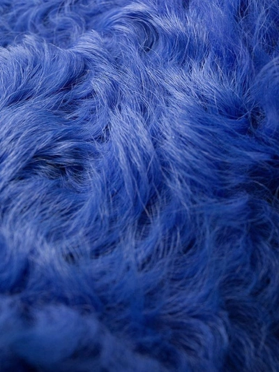 Shop Off-white Women's Blue Leather Coat