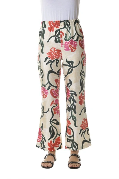 Shop Marni Women's White Silk Pants