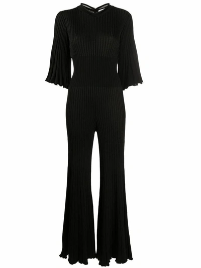 Shop Bottega Veneta Women's Black Viscose Jumpsuit