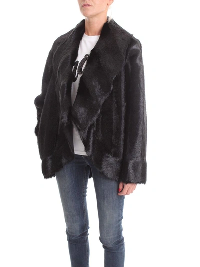 Shop Pinko Women's Black Acrylic Coat