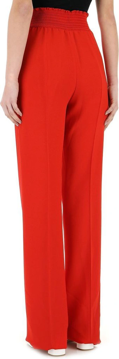 Shop Prada Women's Red Acrylic Pants