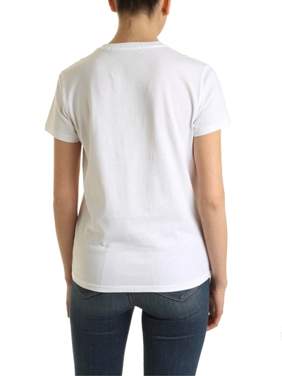Shop Karl Lagerfeld White T-shirt With Logo