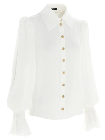 Shop Balmain Women's White Top