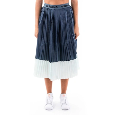Shop Adidas Originals Adidas Women's Blue Polyester Skirt