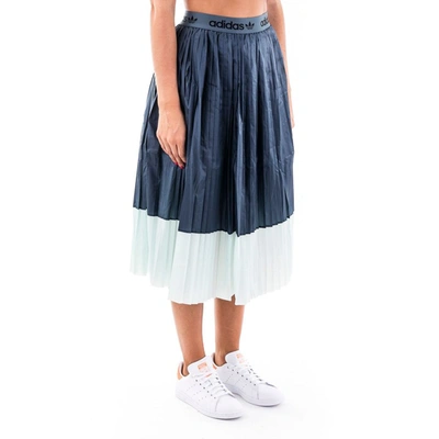 Shop Adidas Originals Adidas Women's Blue Polyester Skirt