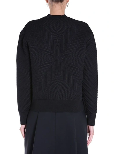 Shop Alexander Mcqueen Women's Black Wool Sweater
