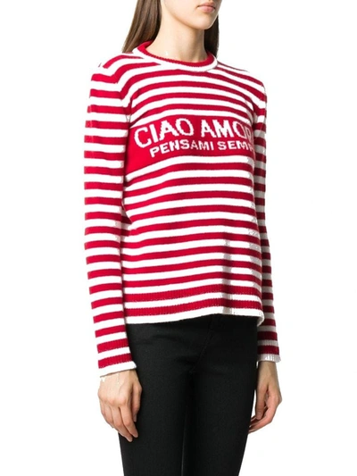 Giada Benincasa Ciao Amore Wool Sweater In Red In Red