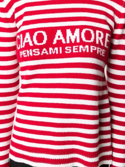 Giada Benincasa Ciao Amore Wool Sweater In Red In Red