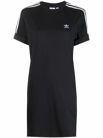 Shop Adidas Originals Adidas Women's Black Cotton Dress