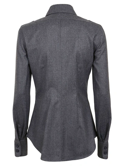 Shop Stella Mccartney Women's Grey Cotton Shirt