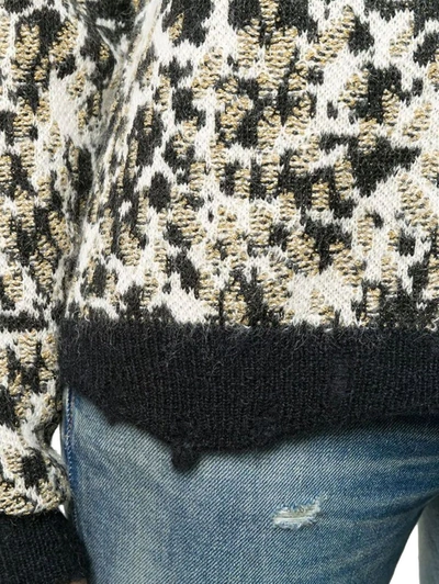 Shop Saint Laurent Women's Beige Wool Sweater