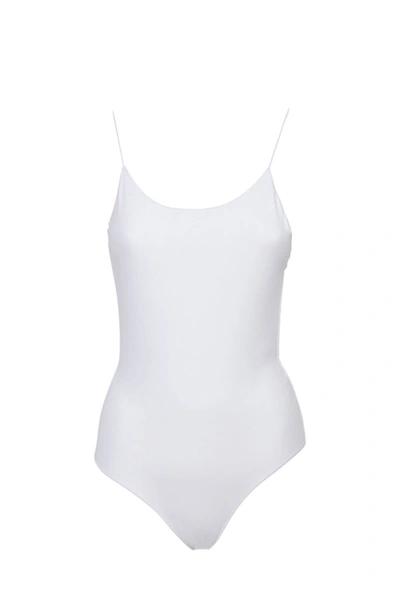 Shop Oseree Oséree Women's White Polyamide One-piece Suit